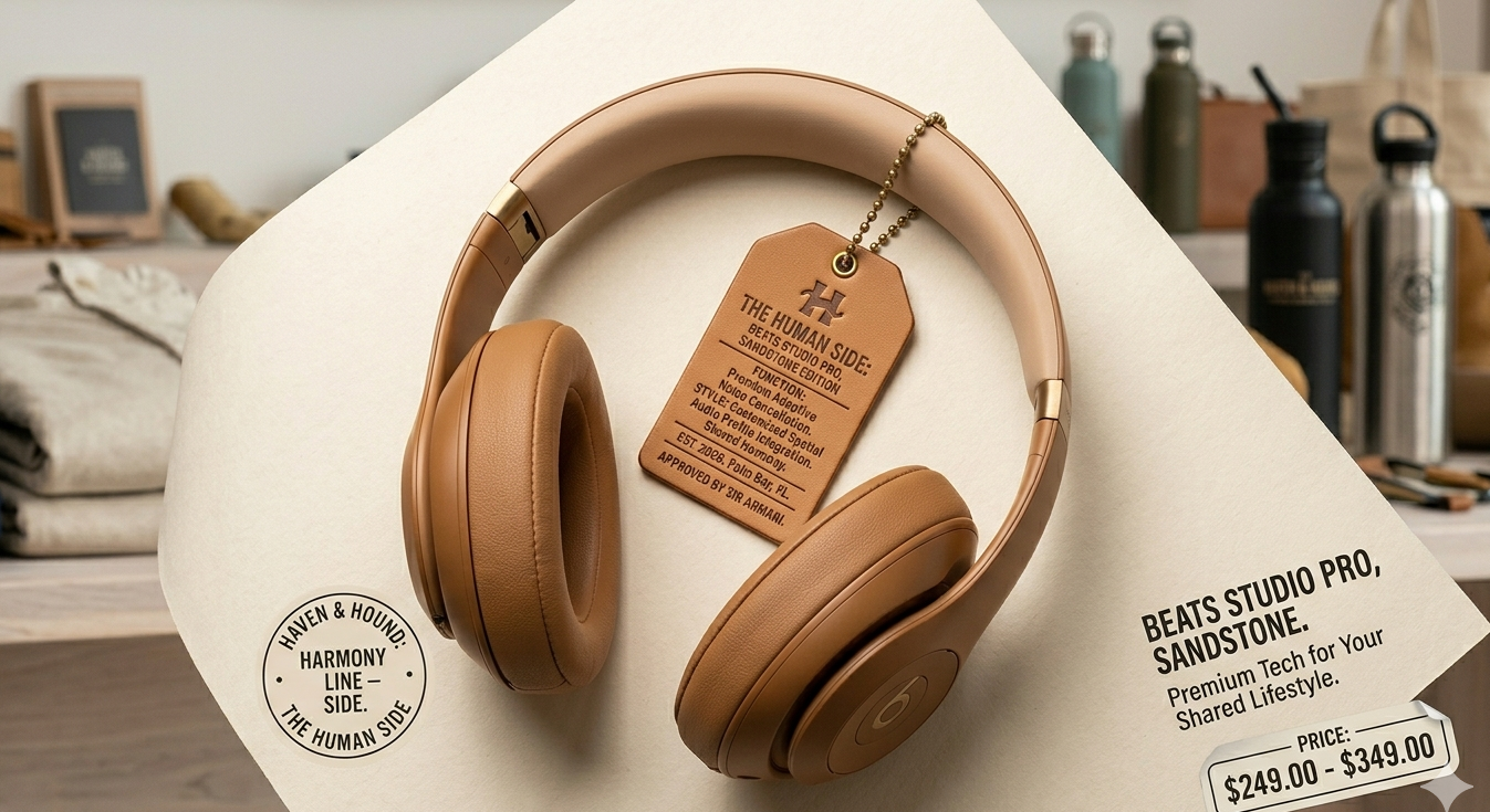 Beats Studio Pro Wireless Headphones (Sandstone)